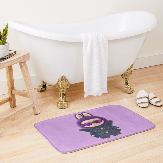 Labubu Doll Bath Mat, For Bathroom, For Kitchen