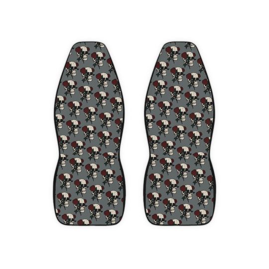Edgy Skull Car Seat Covers | Automotive Decor for Car Enthusiasts, Vehicle Protection, Halloween Decor, Gift for Him, Unique Car Accessories