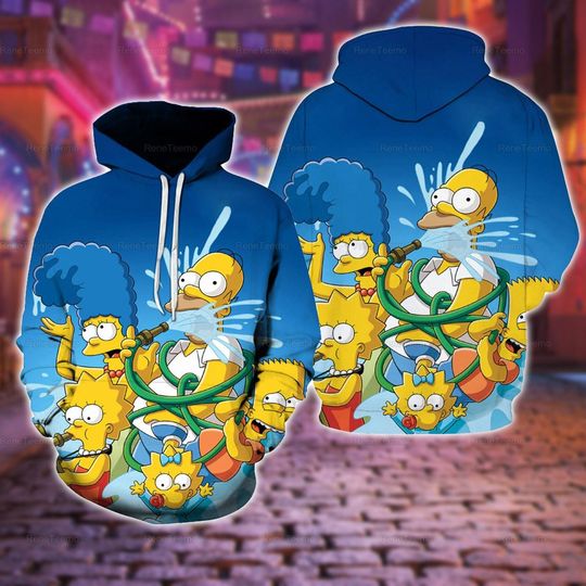 The Simpsons Movie Hoodie, Simpsons Family Hoodie, Movie Cartoon Hoodie