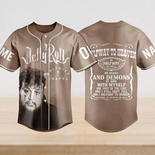 Personalized Jelly Roll Baseball Jersey Shirt, Jelly Roll Jersey Shirt, Jelly Roll Merch Shirt