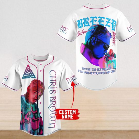 Personalized Chris Brown Baseball Jersey, Chris Breezy Baseball Shirt