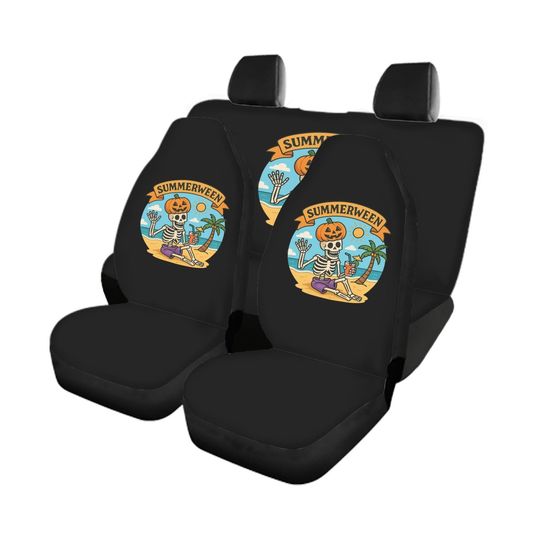 Summerween Full Set Car Seat Covers Front & Rear | Star Wars Car Interior Accessories | Stretch Auto Seat Protector