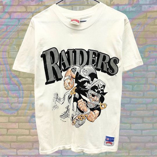 Las Vegas Raiders 1988 football Mascot Rusher Tshirt 80s Vintage American Football