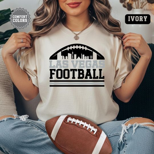 Las Vegas Raiders Football T-Shirt, Trendy City Skyline Fan Shirt, Sunday Vintage Retro Tee