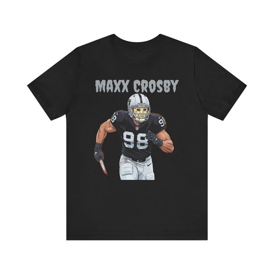 Maxx Crosby Las Vegas Football Haloween Jason Unisex Short Sleeve Tee Perfect Gift for Footbal Fans