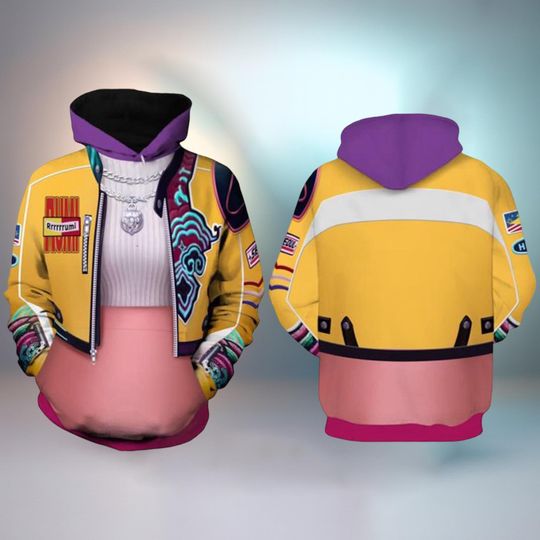 Kp0p Dem0n Hunters Halloween Costume, Rumi Cosplay Yellow All Over Print