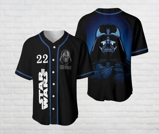 Darth Vader Baseball Jersey, Star Wars Jersey Shirt