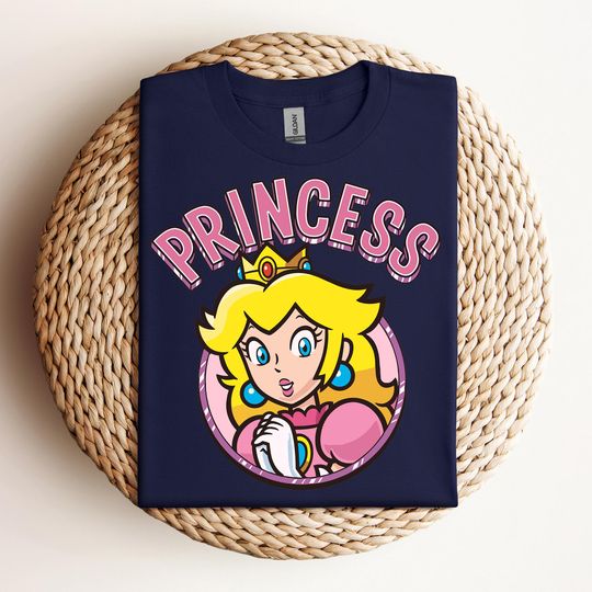 Princess Peach Shirt, Princess Peach Nintento World Shirt, Super Mario Couples Tshirt, Princess Peach Shirt, Princess Peach, Gift For Her