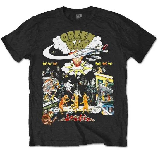 Green Day 94 Tour T-Shirt Black