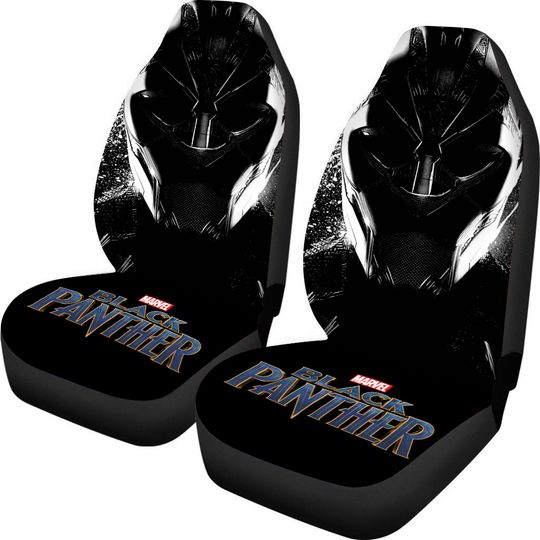 Black Panther Car Seat Covers Set | Black Panther T'Challa Car Accessories