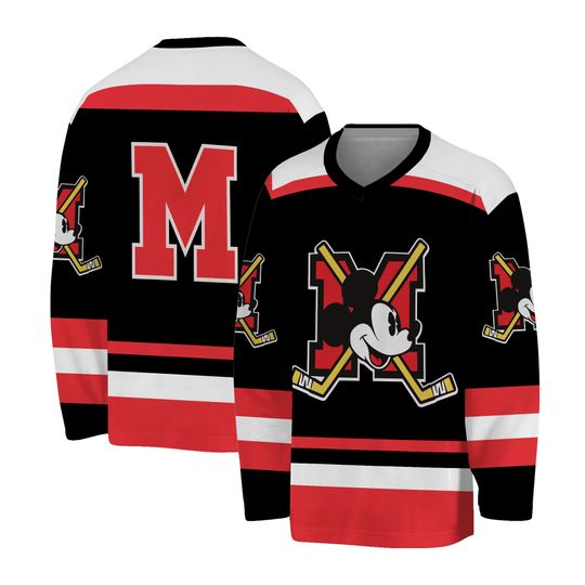 Mickey Mouse Men's Hockey Jersey - Disney Ice Hockey Apparel