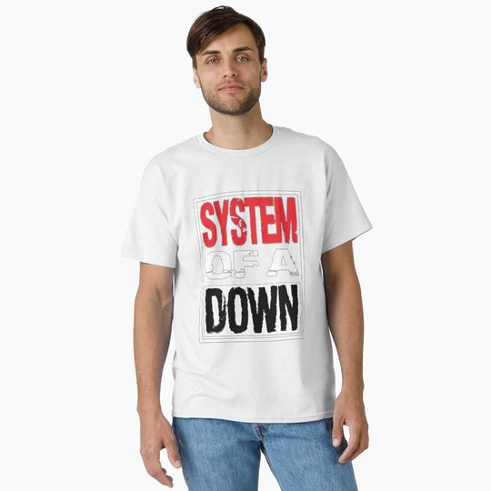 SYSTEM OF DOWN T-Shirt - Green Band Logo Classic Unisex Tee