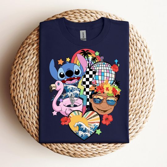 Discover Stitch & Lilo Shirt, Disney Summer Shirt, Disney Vacation Shirt, Couple Matching Shirts, Disney Trip Shirt