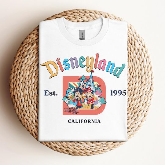 Mickey And Friends Disneyland Est 1995 T-shirt, Disneyworld Shirt, Disneyland Shirt, 2023 Family Vacation Tee, Magic Kingdom
