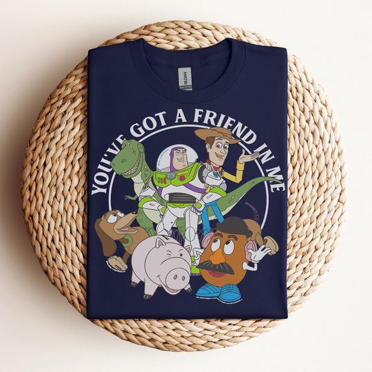 Disney Pixar Toy Story You've Got A Friend In Me Group Shot Retro Shirt, WDW Trip Unisex T-shirt Family Birthday Gift Adult Kid Toddler Tee