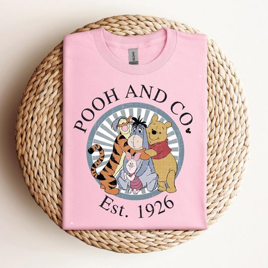 Disney Pooh and Co Est. 1926 Shirt, Disney Winnie The Pooh Shirts, Disney Family Shirts, Retro Winnie The Pooh and Friends Shirt