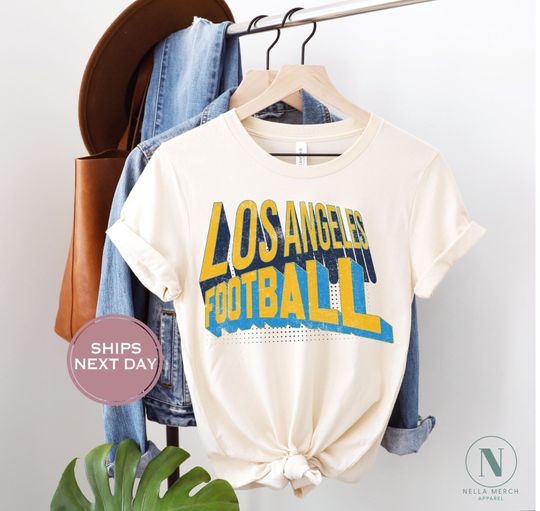 Los Angeles Football Shirt, Vintage Los Angeles Football Shirt, Retro Los Angeles Football