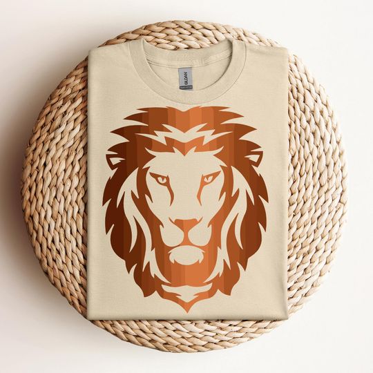 Lion face T-Shirt, Wild Lion shirt, Animal lover shirt, Animal face shirt, African Tribal shirt,zoo shirt
