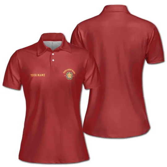 Customized Amaranth Mason Women's Polo Shirt