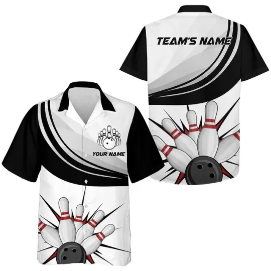 Discover Personalized Hawaiian Bowling Shirt For Men Women, Custom Team Bowling