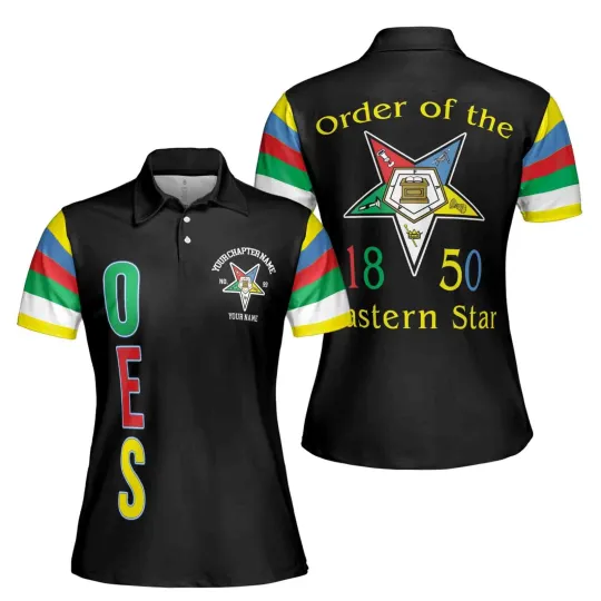 Women's Custom Eastern Star OES 1850 Polo Shirt