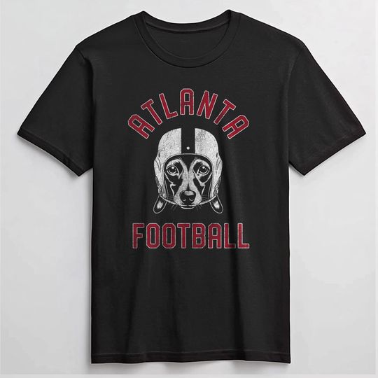 Atlanta Football Dachshund T-Shirt, Dog Lover Gift for Atlanta Falcons fans