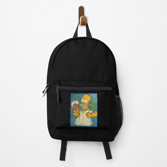 autocollants-the-simpsons Backpack, Gift for Fan, Funny backpack