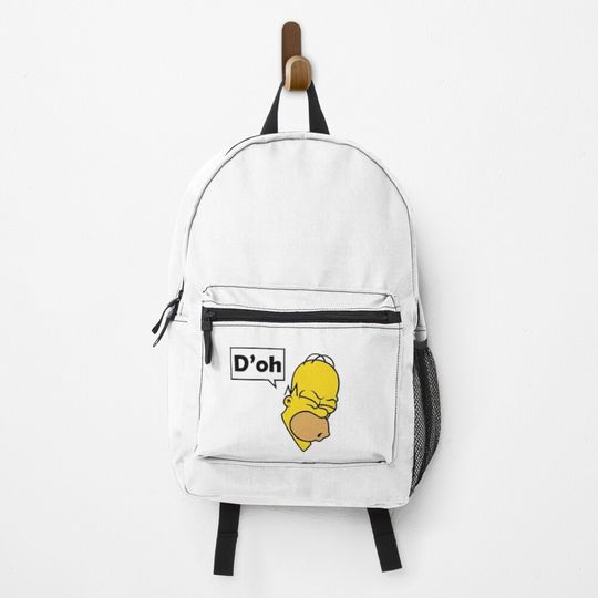 Homer Simpson D`oh! Backpack, Gift for Fan, Funny backpack