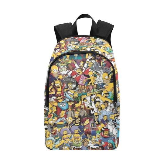 Simpsons Family Backack Bag Shoulder Crossbody Gifts, Gift for Fan, Funny backpack