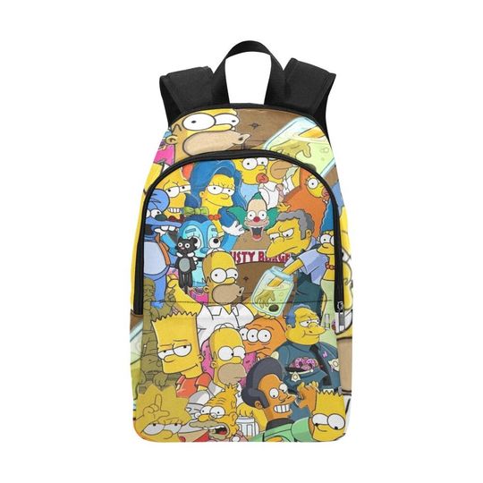 Simpsons Family Backack Bag Shoulder Crossbody Gifts, Gift for Fan, Funny backpack