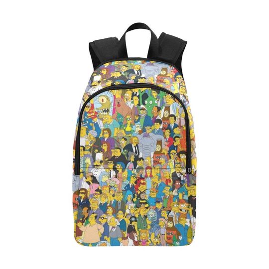 Simpsons Family Backack Bag Shoulder Crossbody Gifts, Gift for Fan, Funny backpack