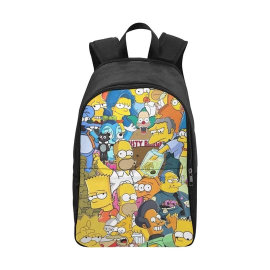Simpsons Family Backack Bag Shoulder Crossbody Gifts, Gift for Fan, Funny backpack