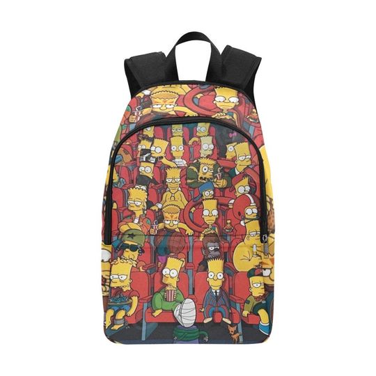 Simpsons Family Backack Bag Shoulder Crossbody Gifts, Gift for Fan, Funny backpack