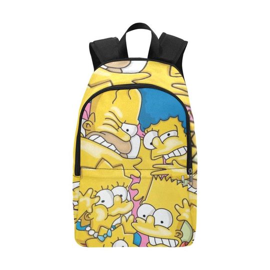 Simpsons Family Backack Bag Shoulder Crossbody Gifts, Gift for Fan, Funny backpack