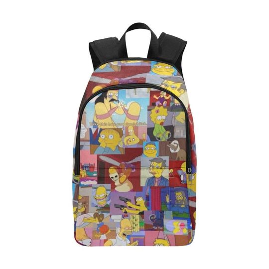 Simpsons Family Backack Bag Shoulder Crossbody Gifts, Gift for Fan, Funny backpack