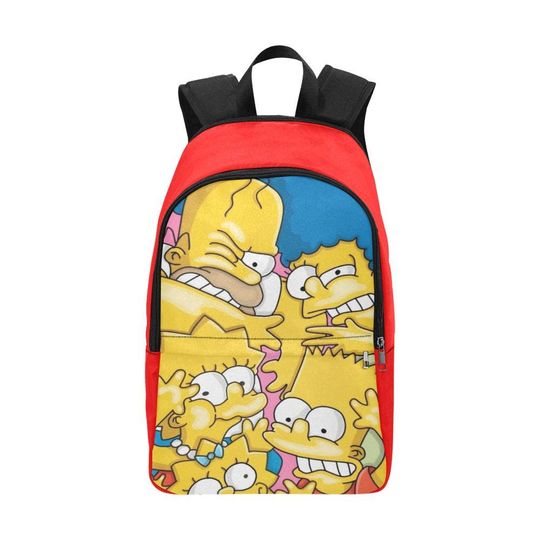 Simpsons Family Backack Bag Shoulder Crossbody Gifts, Gift for Fan, Funny backpack