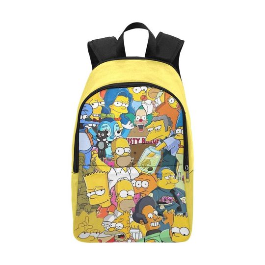 Simpsons Family Backack Bag Shoulder Crossbody Gifts, Gift for Fan, Funny backpack