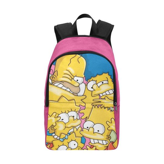 Simpsons Family Backack Bag Shoulder Crossbody Gifts, Gift for Fan, Funny backpack
