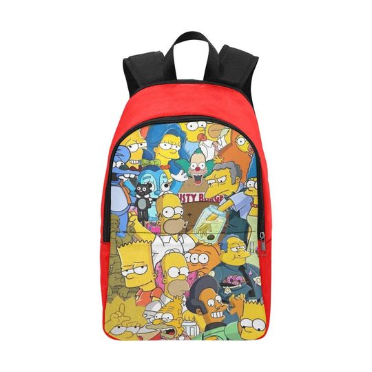 Simpsons Family Backack Bag Shoulder Crossbody Gifts, Gift for Fan, Funny backpack