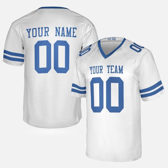 Custom Dallas Cowboys Football Jersey - White, Personalized Team Name & Number, Men’s and Women’s Game Jersey