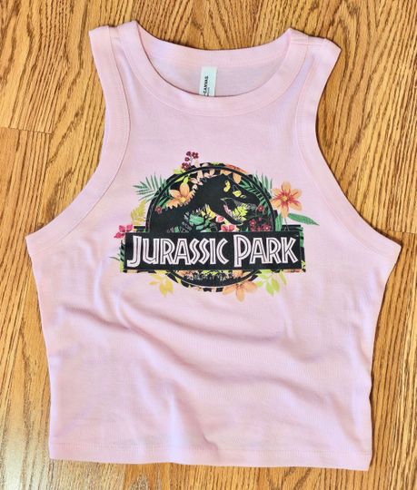 Jurassic Park Crop Top, Universal studios shirt, universal stidios crop, dinosaur, Jurassic world Crop Tank Top