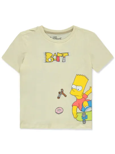 The Simpsons Boys' Bart Simpson Wrap T-Shirt