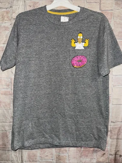 The Simpson’s Homer Simpson Donut T-Shirt Short Sleeve Shirt Large