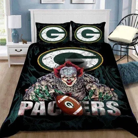 Green Bay Fooball Team Packers Scary Bedding Set