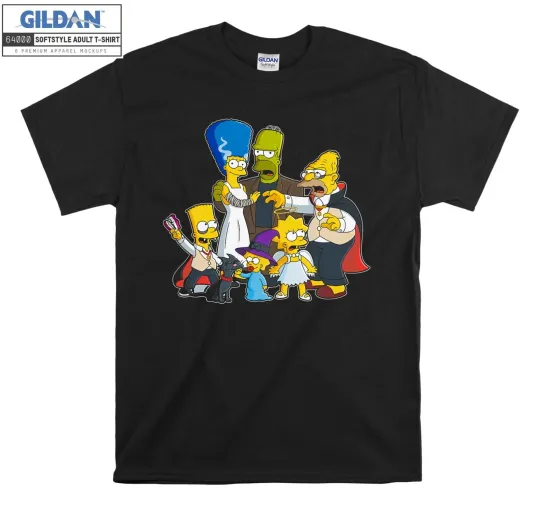 The Simpsons Family Character T-shirt Gift Hoodie T shirt Men Women Unisex