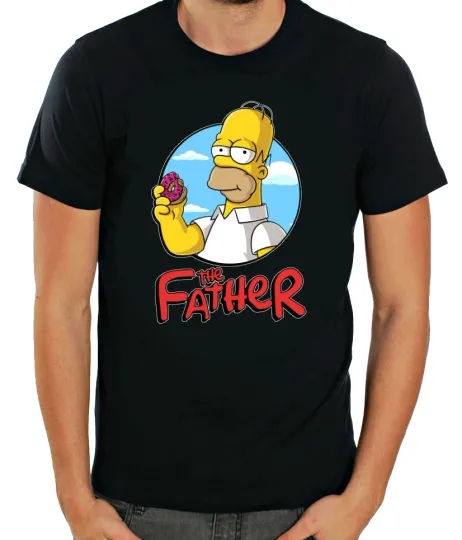 Homer Simpson The father , Short Sleeve  T- Shirt Men, Gift for Fan, Funny simpson t shirt