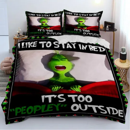 Holiday The funny character Christmas Funny Bedding Set