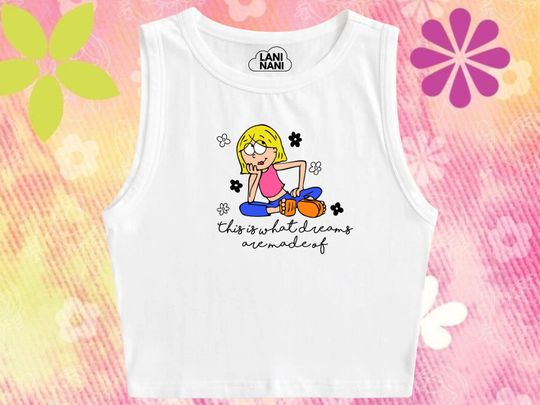 Lizzie Mcguire Crop Tank, Y2k Crop Top, What Dream Are Made Of Crop Tank, 90s movie tee