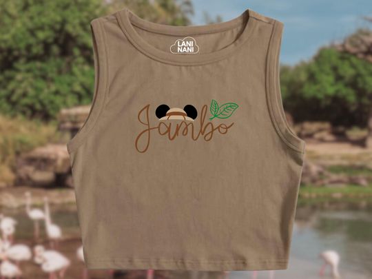 Animal Kingdom Crop Tank | Disney Crop Tank | Disney Crop Top | Jambo