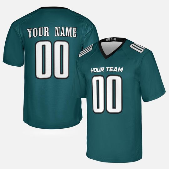 Custom Philadelphia Eagles Football Jersey Midnight Green Personalized Team Name & Number for Men & Women